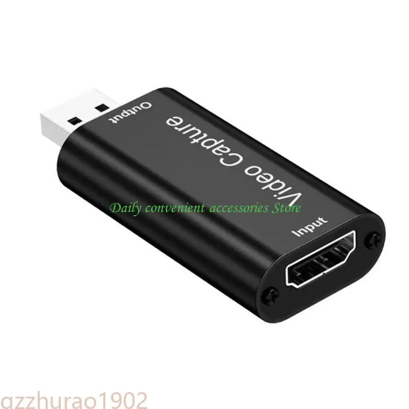 

97QB 1080P USB HDTV Video Card Audios Adapter For Clear Recording Streaming