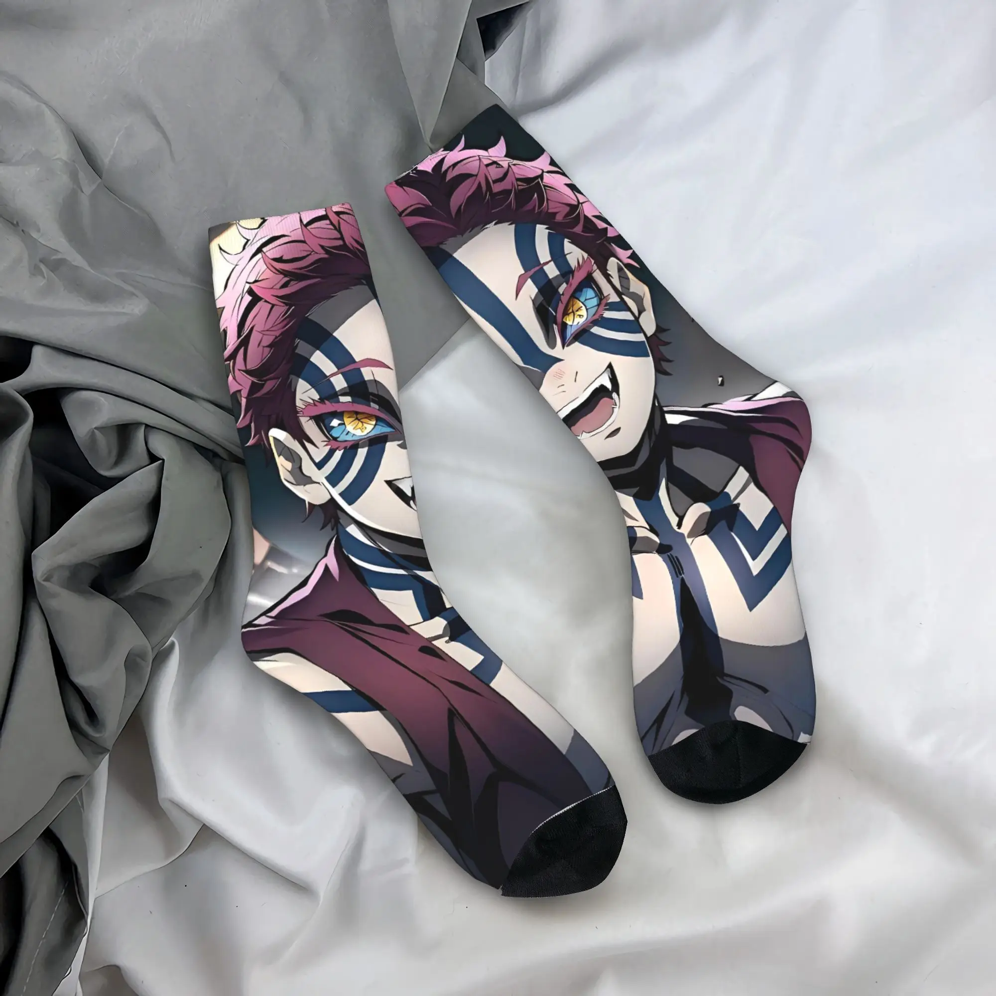 Skarpety Akaza z Górnej Klasy 3, Graficzne Podkolanówki Antypoślizgowe Damskie Męskie, Wysokiej Jakości Skarpety Wiosenne Modne Skarpety Outdoorowe