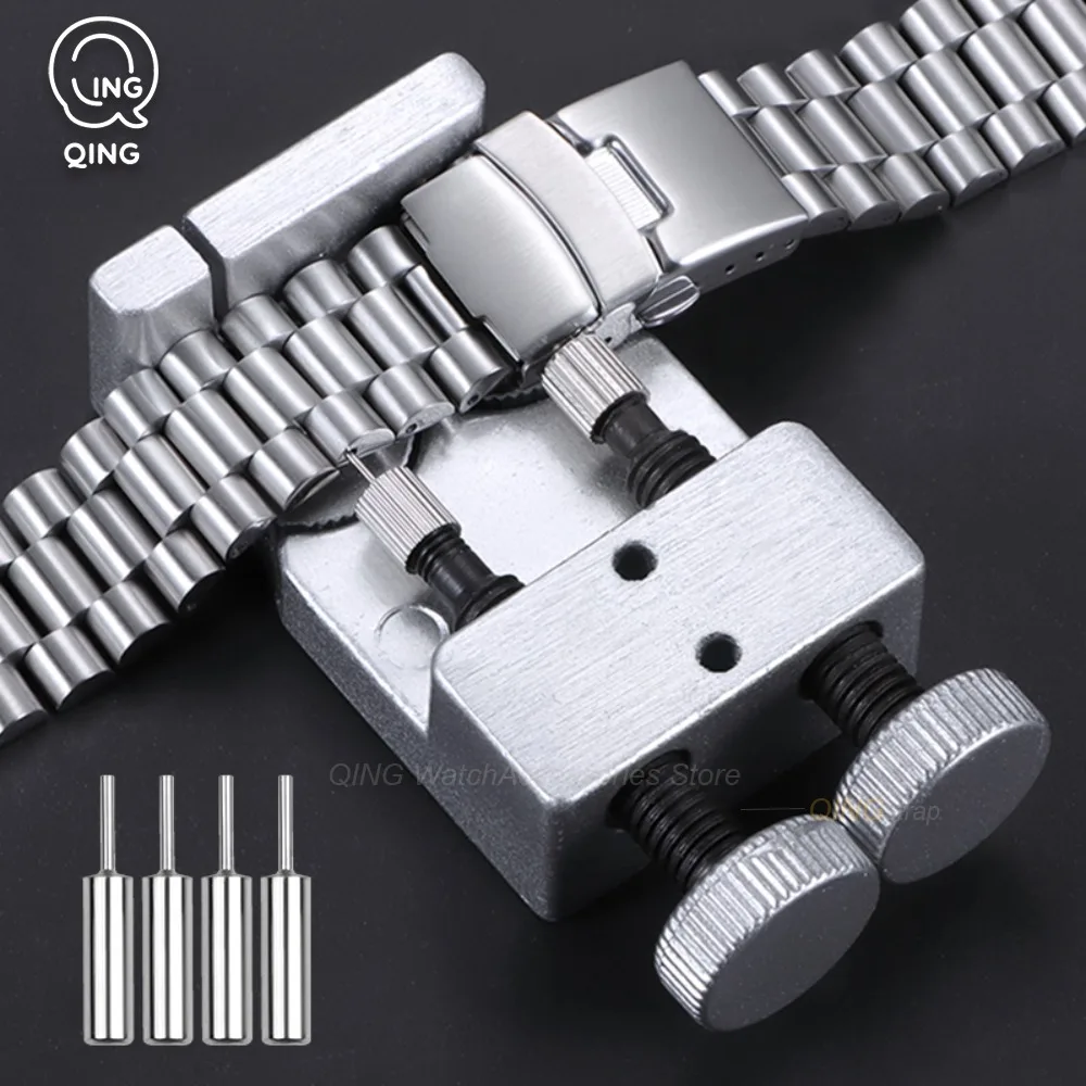 Watch Repair Tool Adjusting Watch Strap Tool Watchband Link Pin Tool with Watch Pin 2 in 1 Metal Bracelet Remover Easy To Remove