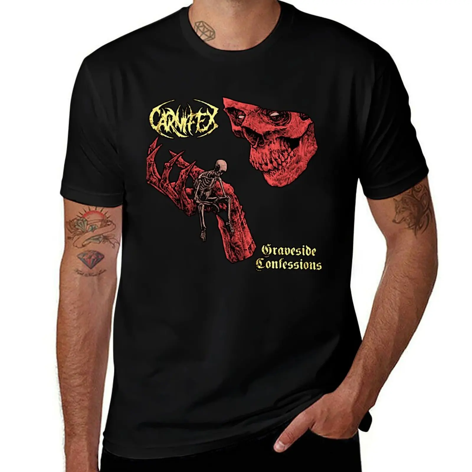 

Limited Edition Carnifex The Real American Deathcore Band T-Shirt t shirts for man graphic funny