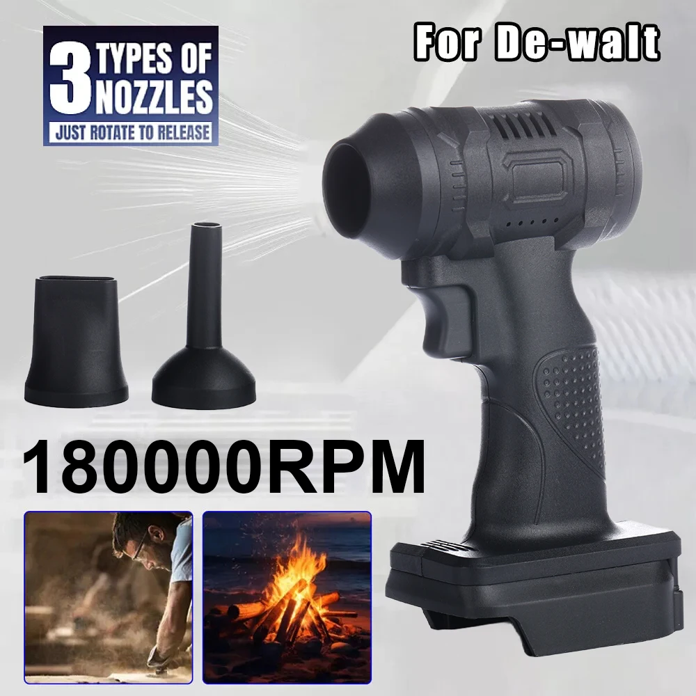 Pistolet à Air pour lavage de voiture, 40MM, ventilateur à Jet Turbo, souffleurs électriques puissants, sèche-linge violent pour Makita/Milwaukee/Dewalt, sans batterie
