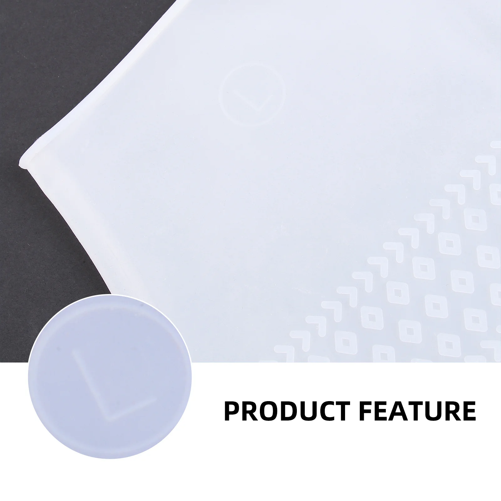 

1Pair L Size White Silicone Shoes Cover Waterproof Non-Slip Outdoor Shoe Protector Rain Boot Cover for Men Women