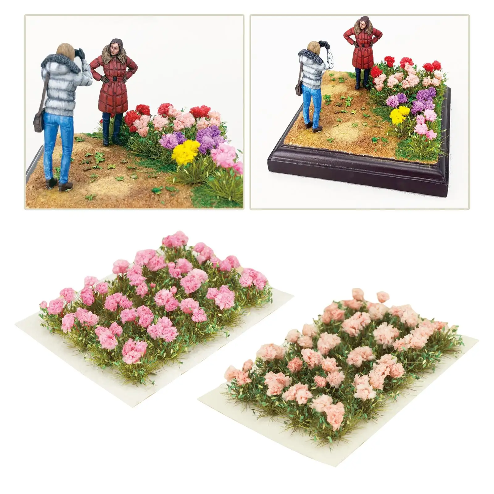 Micro Landscape Flower, Environmentally Miniature Garden Flowers Cluster for Fairy :72