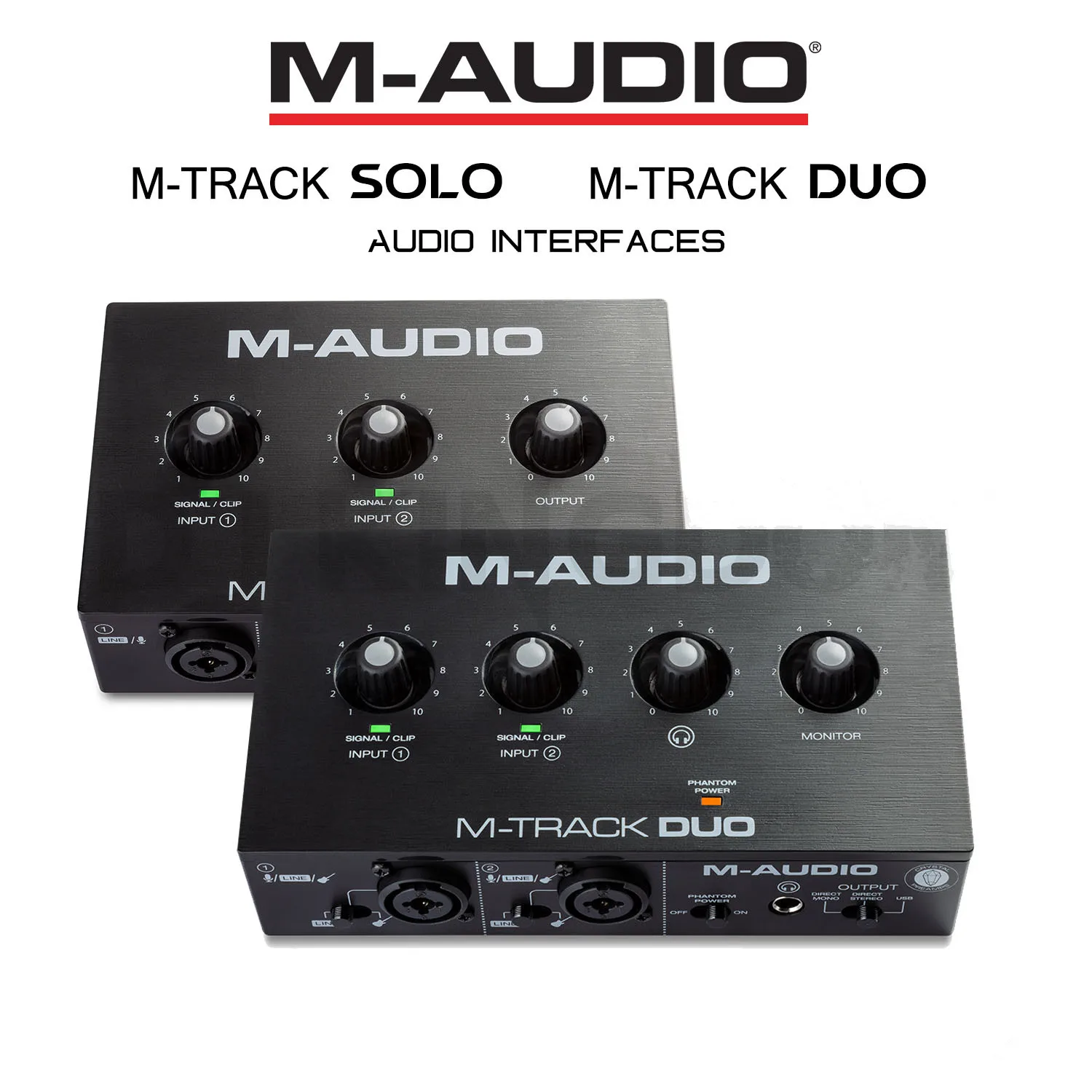 M-AUDIO M-Track DUO/SOLO 2 entradas 2 salidas interfaz de audio grabación tarjeta de sonido arreglador de grabación mezcla