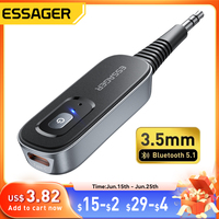 Essager 2-in-1 Bluetooth Audio Receiver Transmitter Wireless Bluetooth 5.1 3.5mm AUX Audio Adapter Stereo for Earphones TV Car