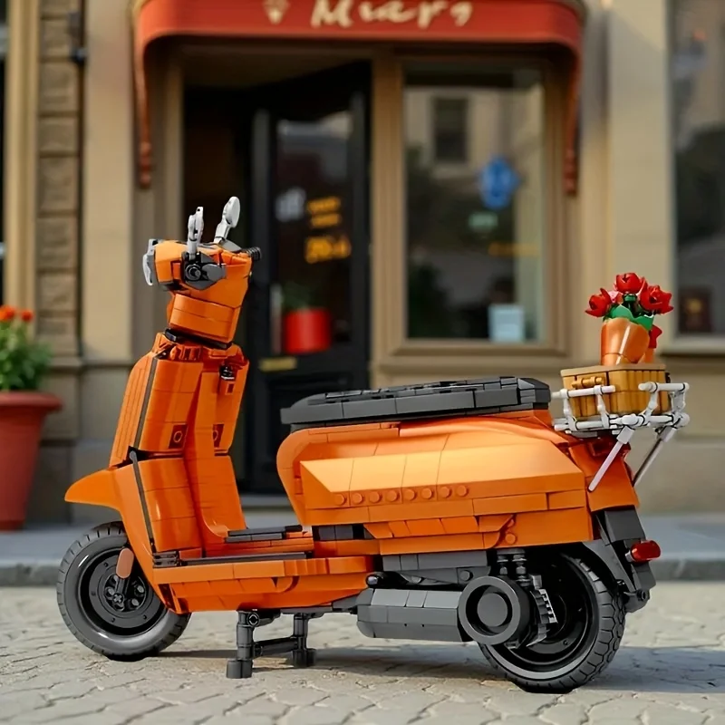 

1169pcs Motorcycle Model Mix Colors Durable ABS Construction Toy Bricks Home Decor Ideal New Year Christmas Birthday Gift