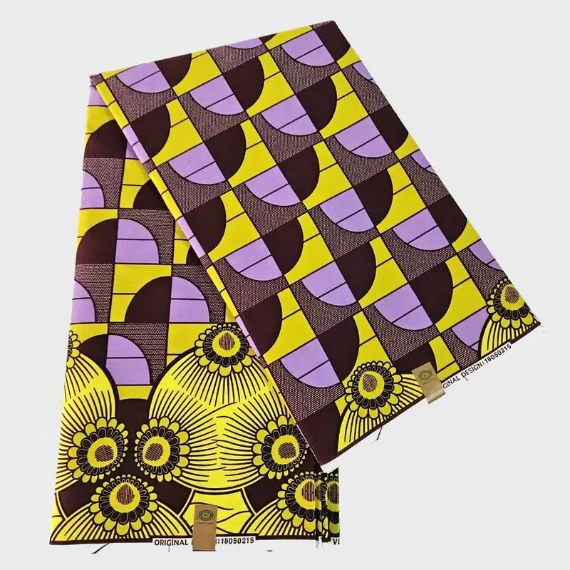 2025 Nigeria Women Style Ankara Wax Fabric Guaranteed Veritable African Super Wax Printed Fabric Holland Batik Cloth 100% Cotton