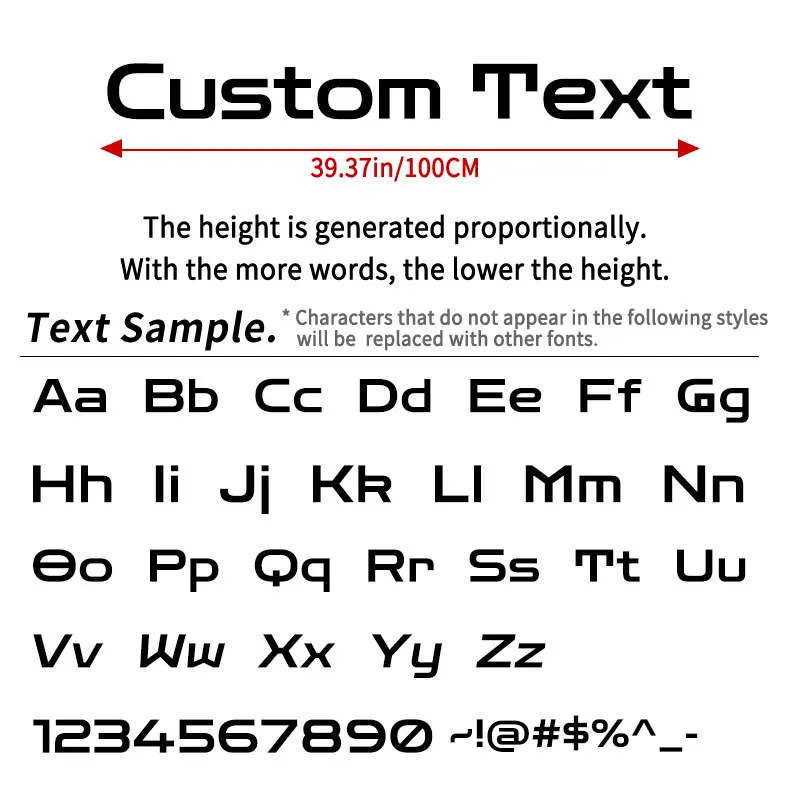 1PC Custom Car Sticker Waterproof Personalized Vehicle SUV Truck Windshield Side Body Door Boat Sunscreen Modified Vinyl Decal