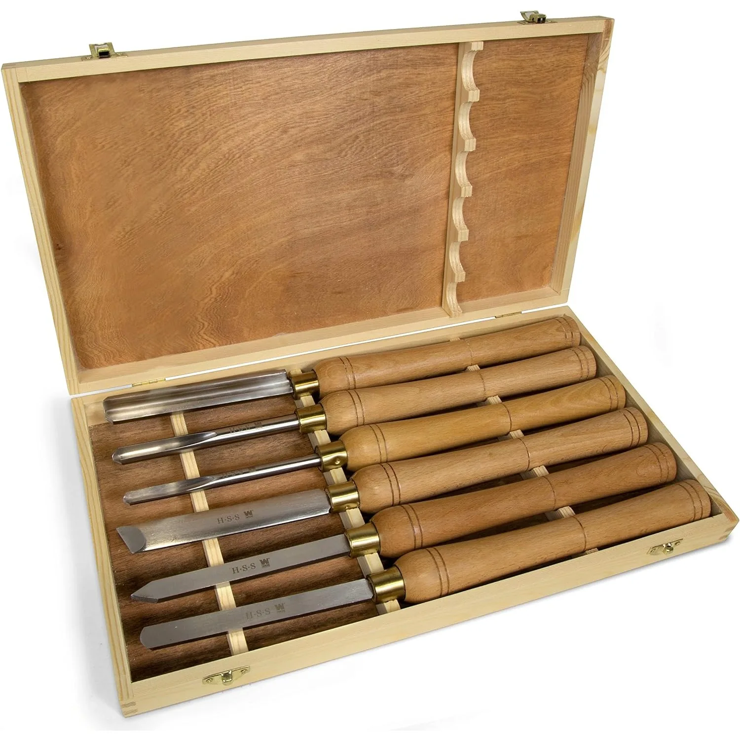 

NEW CH11 6-Piece Artisan Chisel Set with 6-Inch High-Speed Steel Blades and 10-Inch England Beech Handles