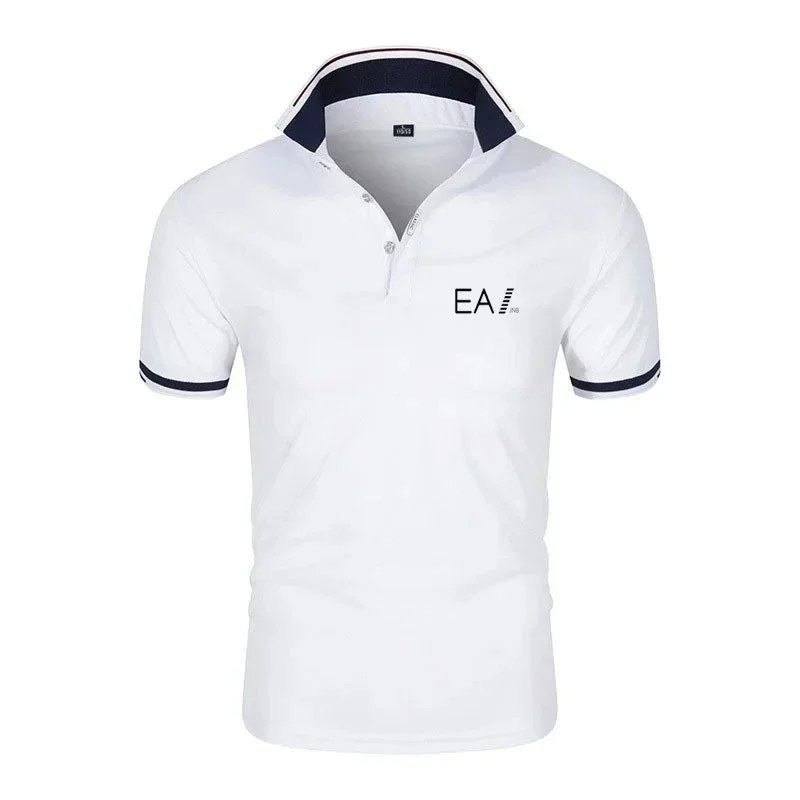 Comfortable and breathable business shirts suitable for men, summer short-sleeved T-shirts, high-quality printed designs, fashio