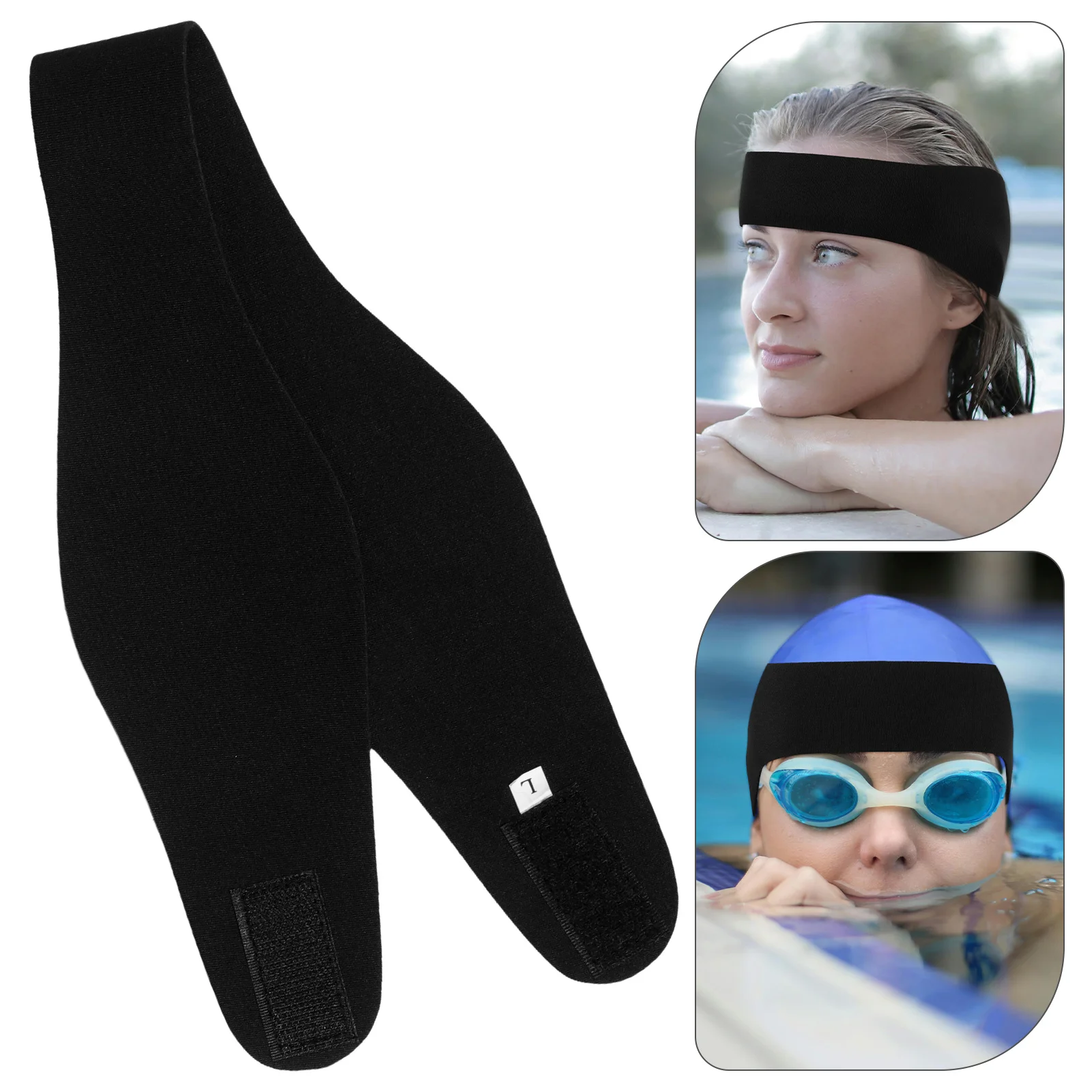 

2 Pcs Ear Protection Headband Shower Swimming Covers Sports Beach Pool Neoprene for Swimmers