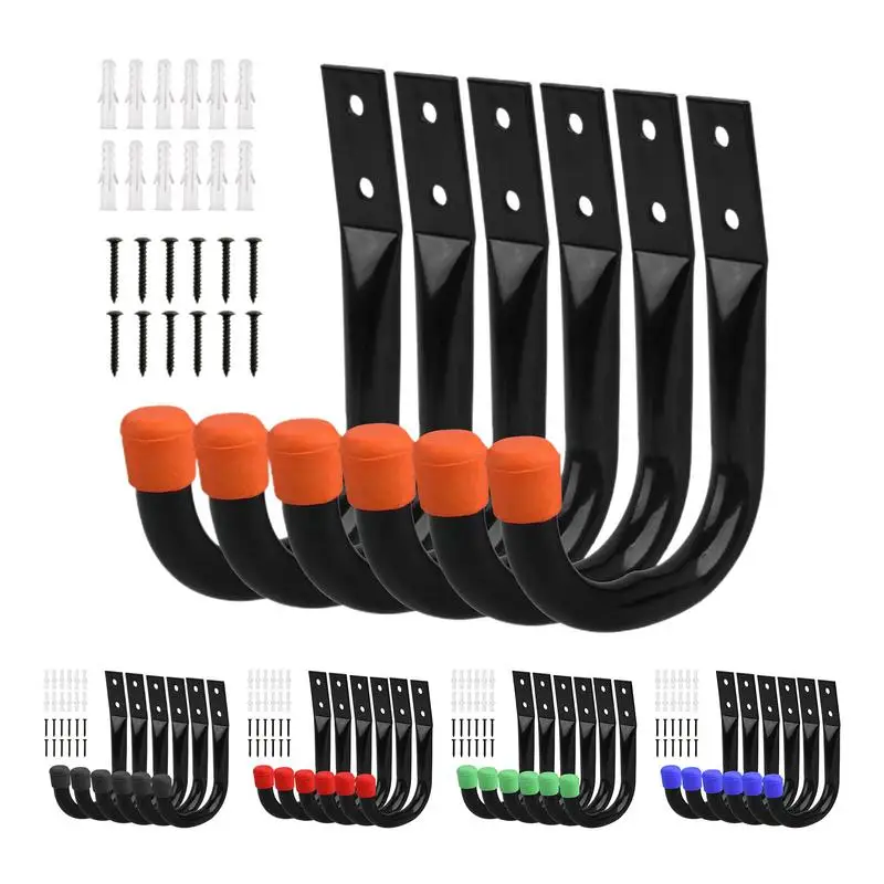 

6PCS/Set Bike Wall Mount Hooks Bicycle Support MTB Road Bike Parking Hanging Holder Stand For Cycling Bike Accessories