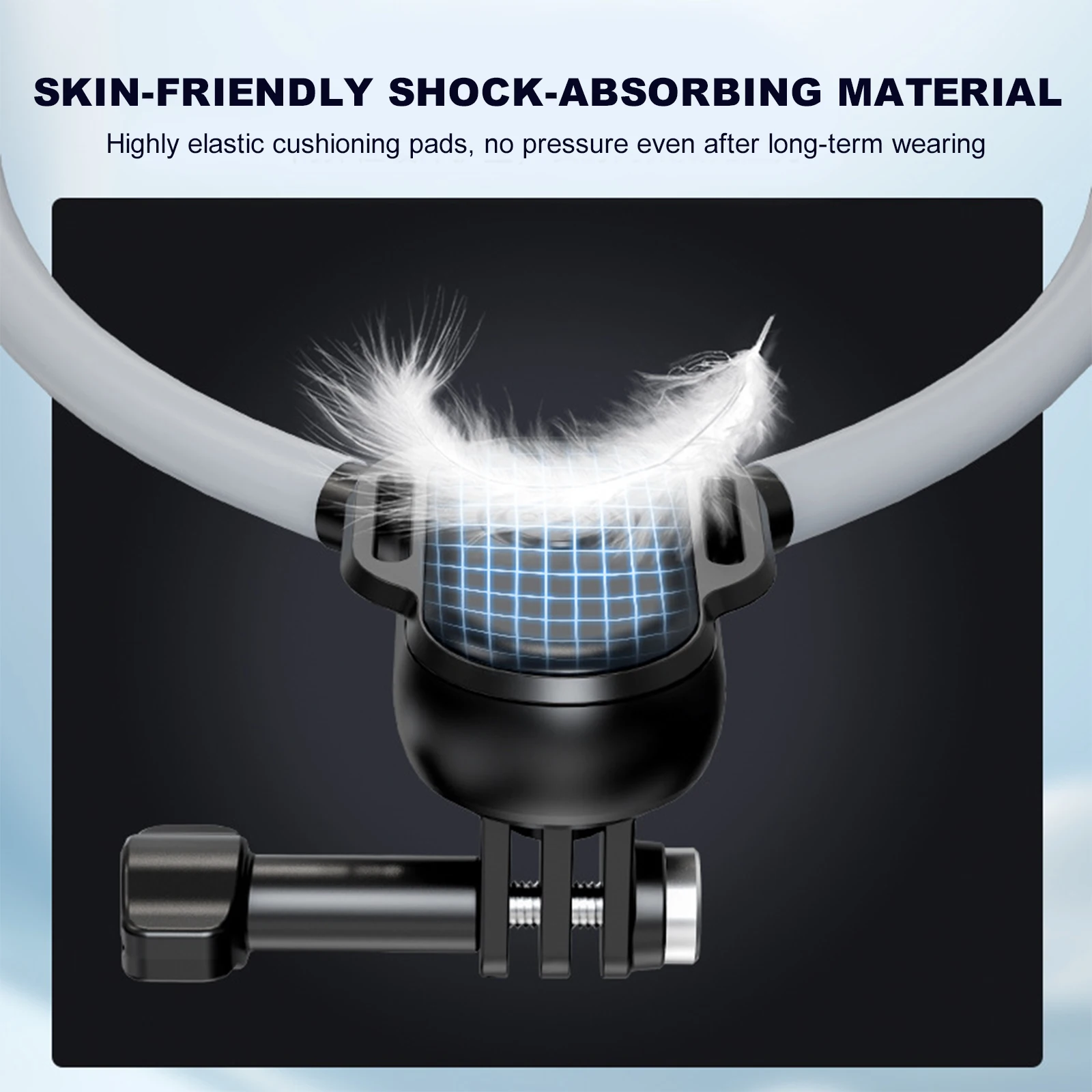 ที่ยึดคอสำหรับกล้อง DJI Action 5 Pro/Osmo 360 อุปกรณ์ยึดสำหรับถ่ายวิดีโอ สายรัดติดหน้าอกสำหรับวิ่ง ถ่ายวิดีโอบล็อก อุปกรณ์เสริมสำหรับการบันทึก