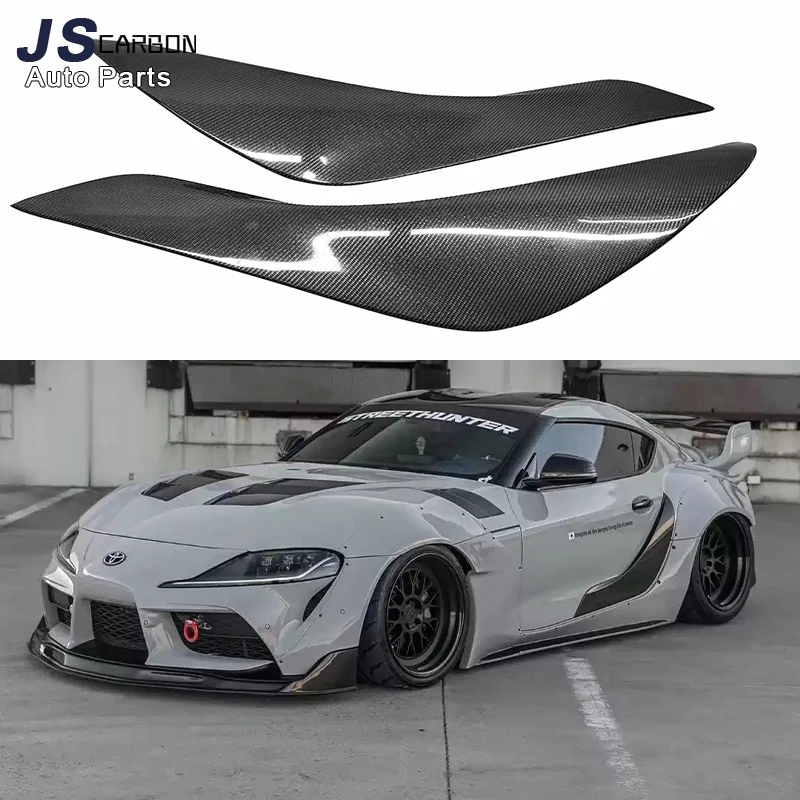 For Toyota Supra A90 A91 MK5 2019+ Carbon Fiber Rear Bumper Door Side Splitters Flaps Apron Side Fender Vents Door body kit