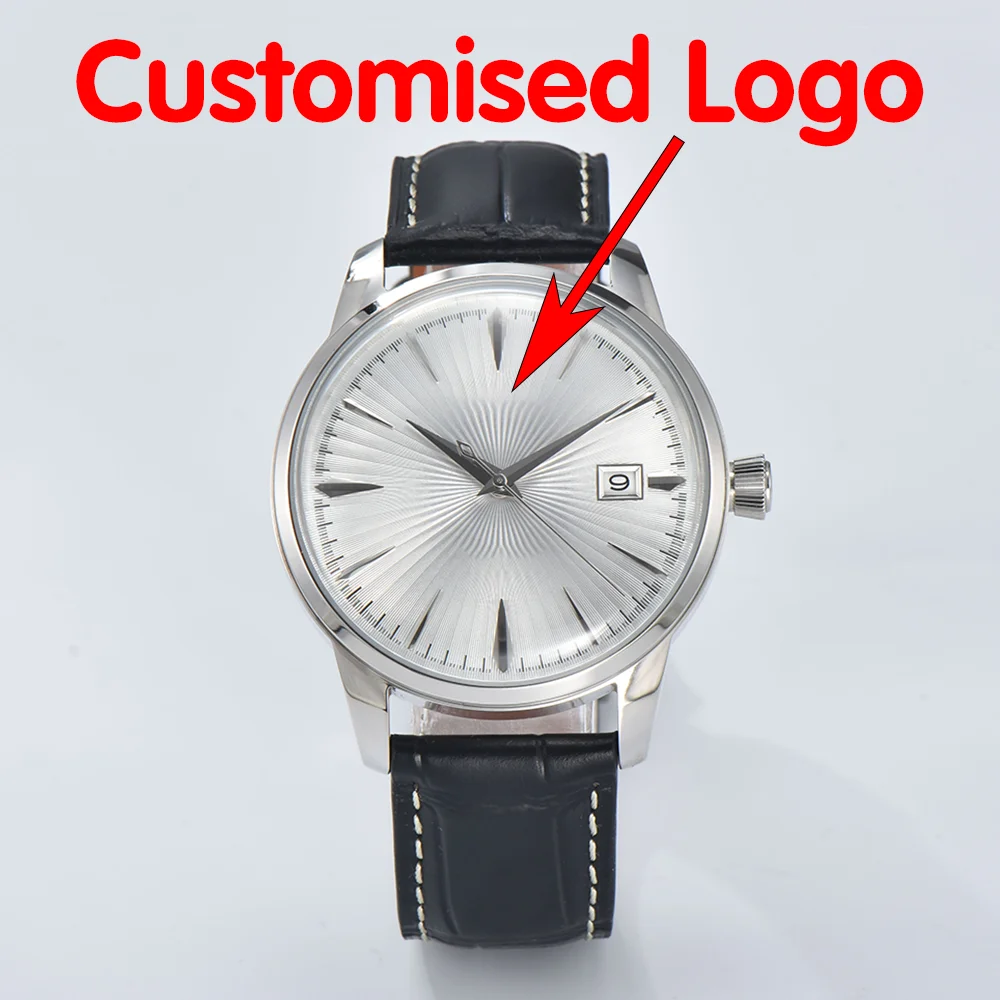 

Customised Watches NH35 Watches 40mm Luxury Men's Watches Leather Strap Watches Automatic Movement Mechanical Watches