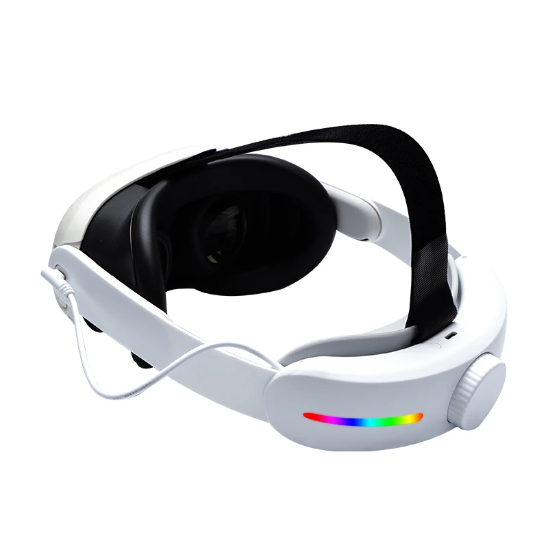 

Head Strap Accessories Compatible for Meta Quest 3 Built-In 4000mah Battery Pack Extended Gaming Time RGB Light for VR supply