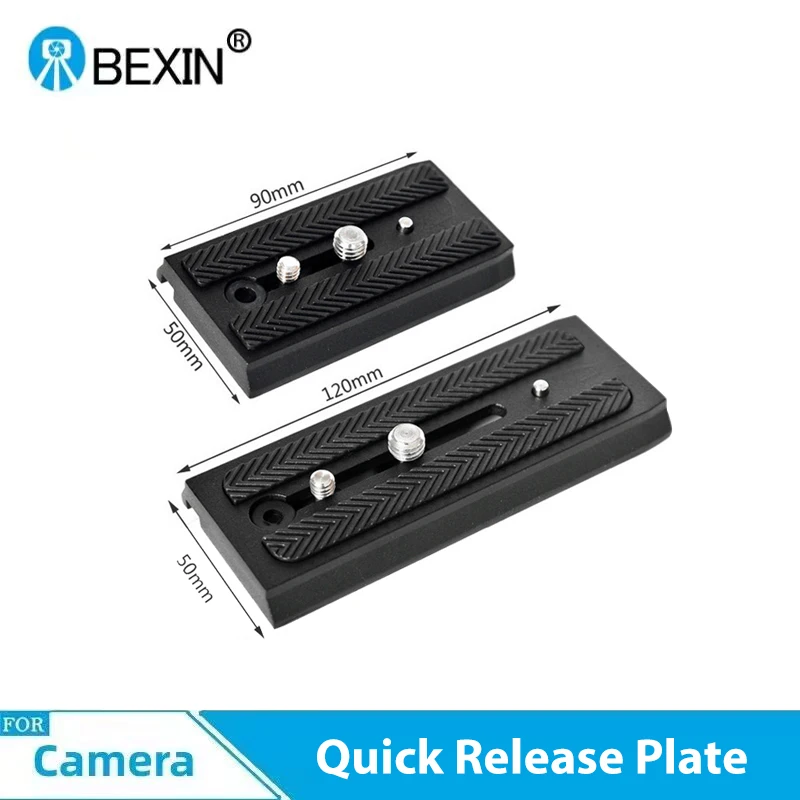 BEXIN 501PL Hydraulic Head Quick Release Plate Camera Extension Quick Release Plate for Manfrotto Benro S Series Accessories