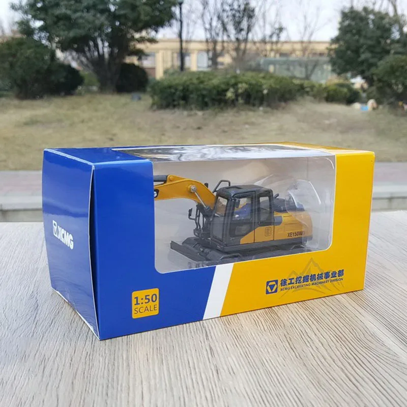 Diecast 1:50 Scale XCMG XE150WD Wheel Excavator Micro-digging Construction Machinery Alloy Truck Model Ornament