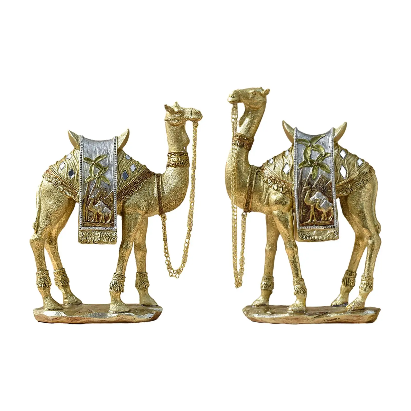 Camel Figurine Camel Sculpture Resin Animal Statue Art Craft