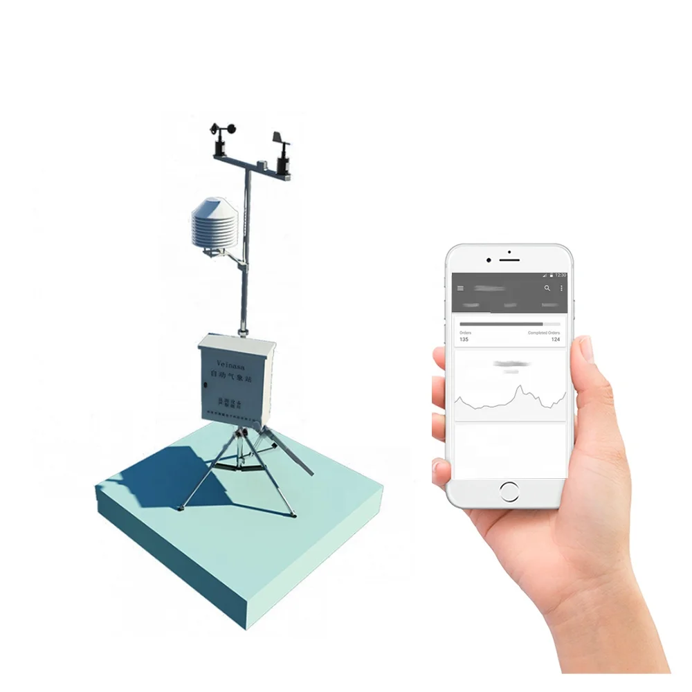 Small automatic temperature humidity sensor of agricultural weather stations for agriculture industry