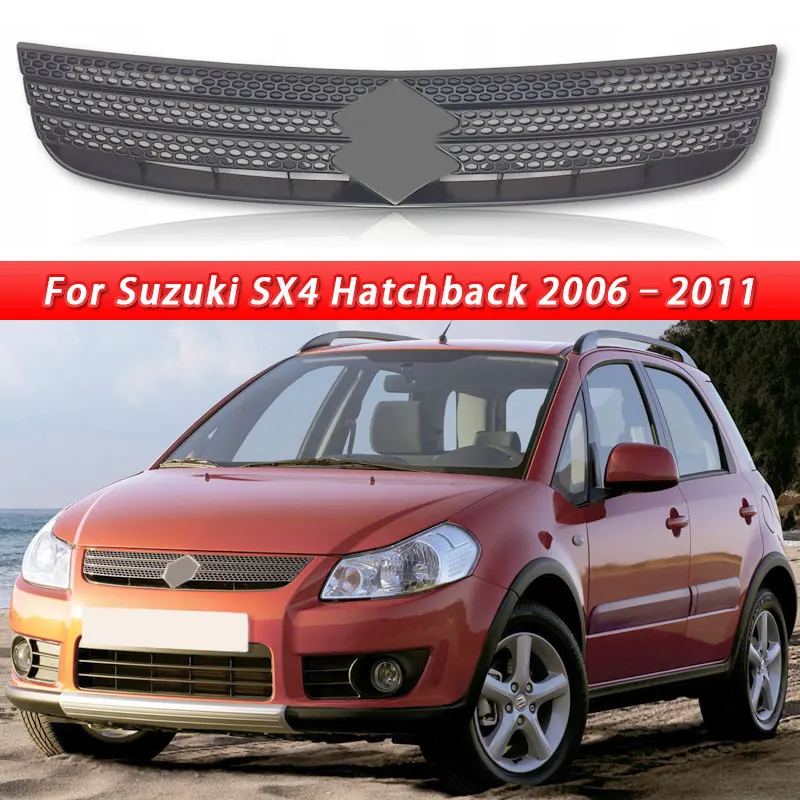For Suzuki SX4 Hatchback 2006-2011 Matte Black Front Grille OEM Number 7174179J000CB