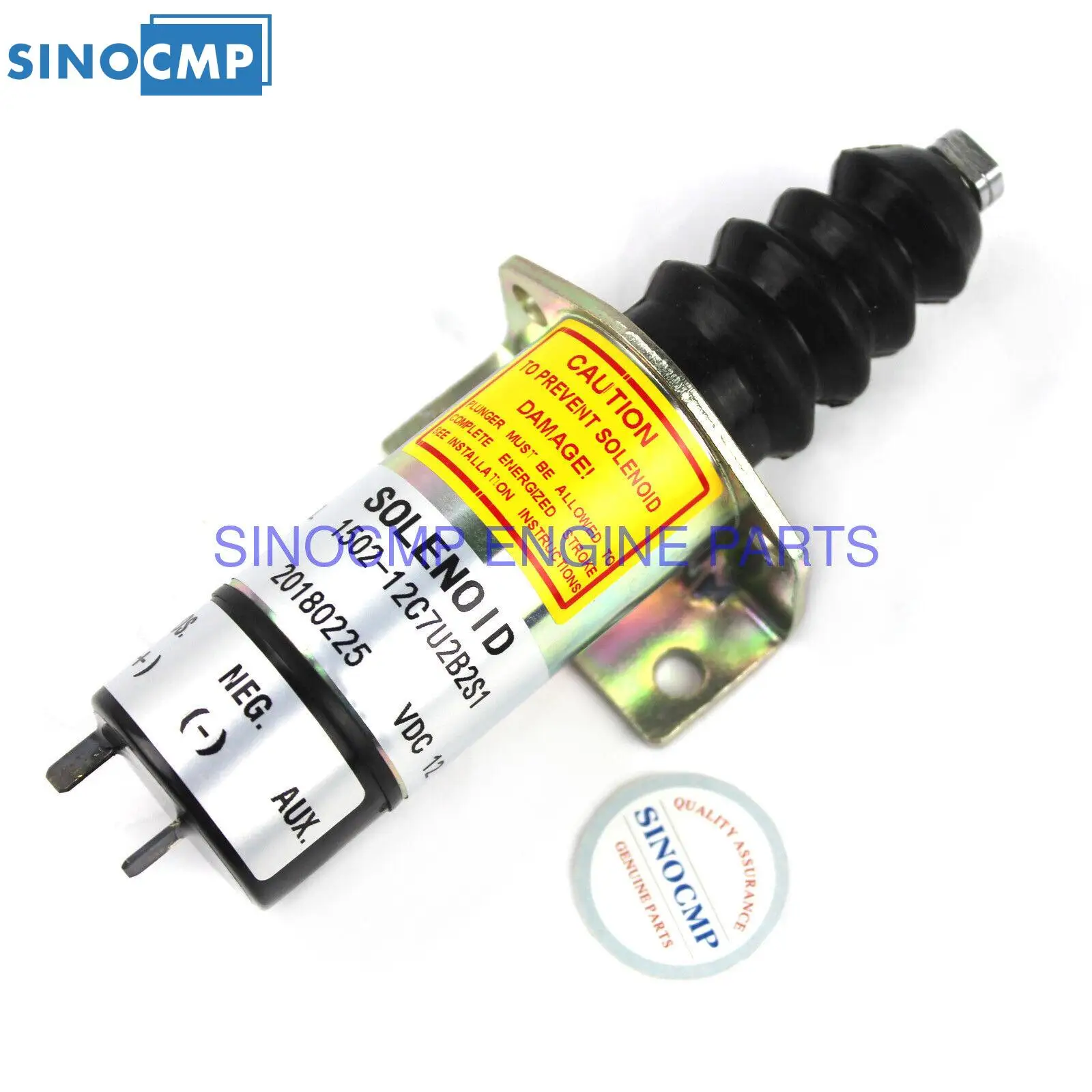 Shutoff Solenoid 12V 1502-12C6U1B2S1A 1502-12C6U1B1S1 1502-12C7U2B2S1 1502-12C7U1B2S1 SA-2944-T SA-4849-12 W/ 3 Months Warranty