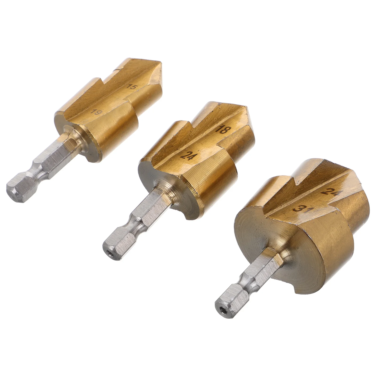 

3pcs Ppr Lifting Drill Bit Set 20/25/32Mm Hexagonal Shank For Water Pipe Repair Reaming Tool Expansion Drill Bits