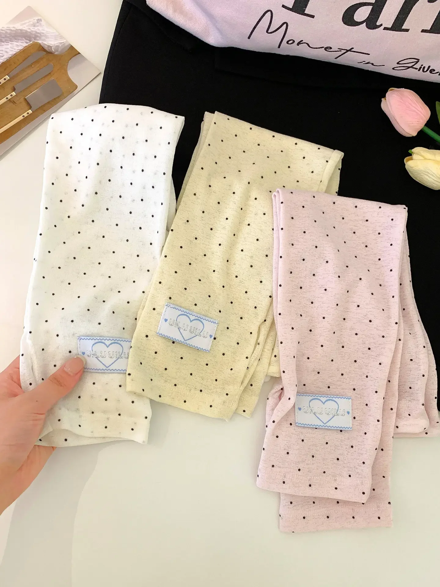 Summer Women Polka Dot Sun Protection Arm Sleeves Korean Trendy Ins Loose Arm Covers Cycling Driving Outdoor Sun Sleeves view 6