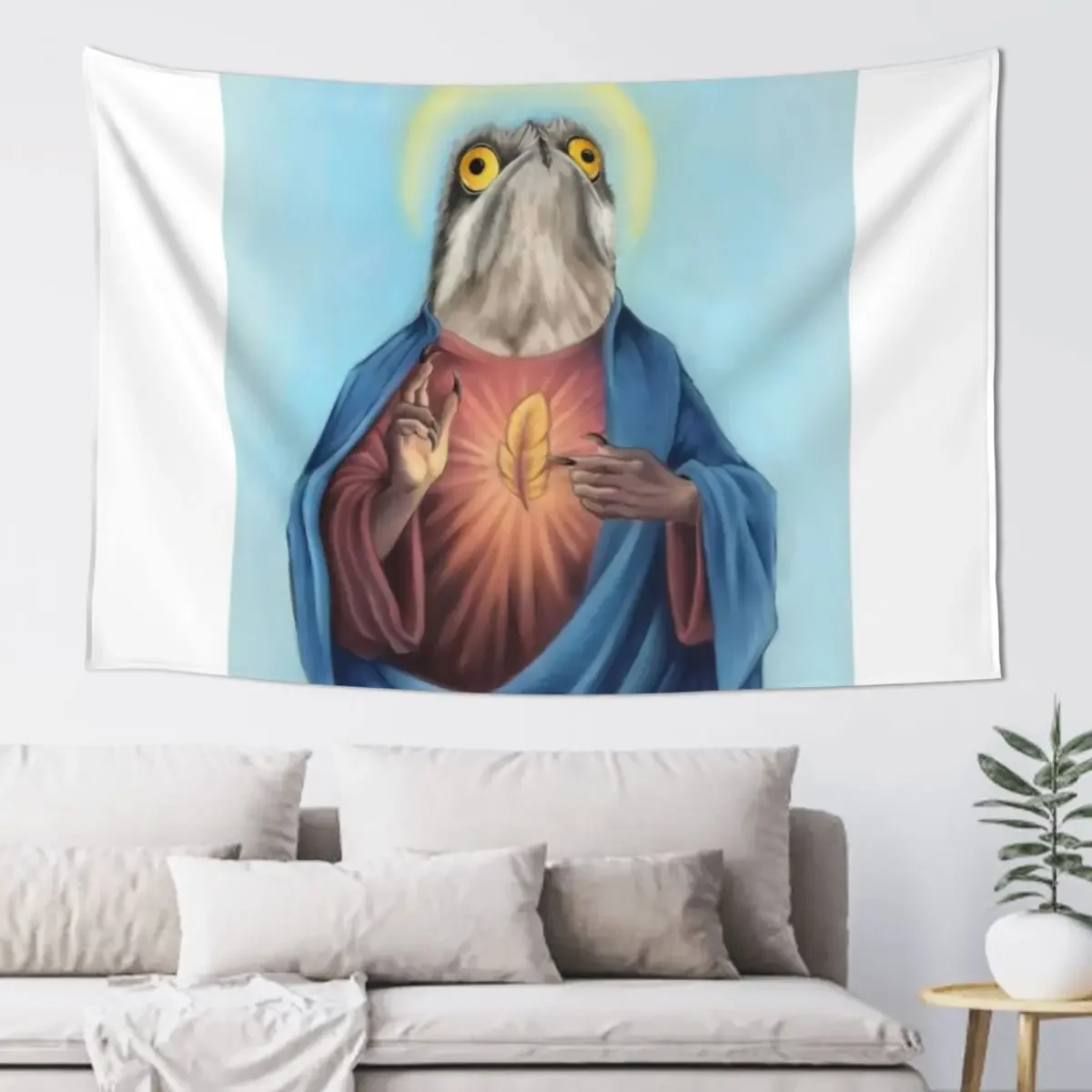 

Our Lord and savior potoo bird Tapestry On The Wall Decorative Wall Murals Wallpaper Tapestry