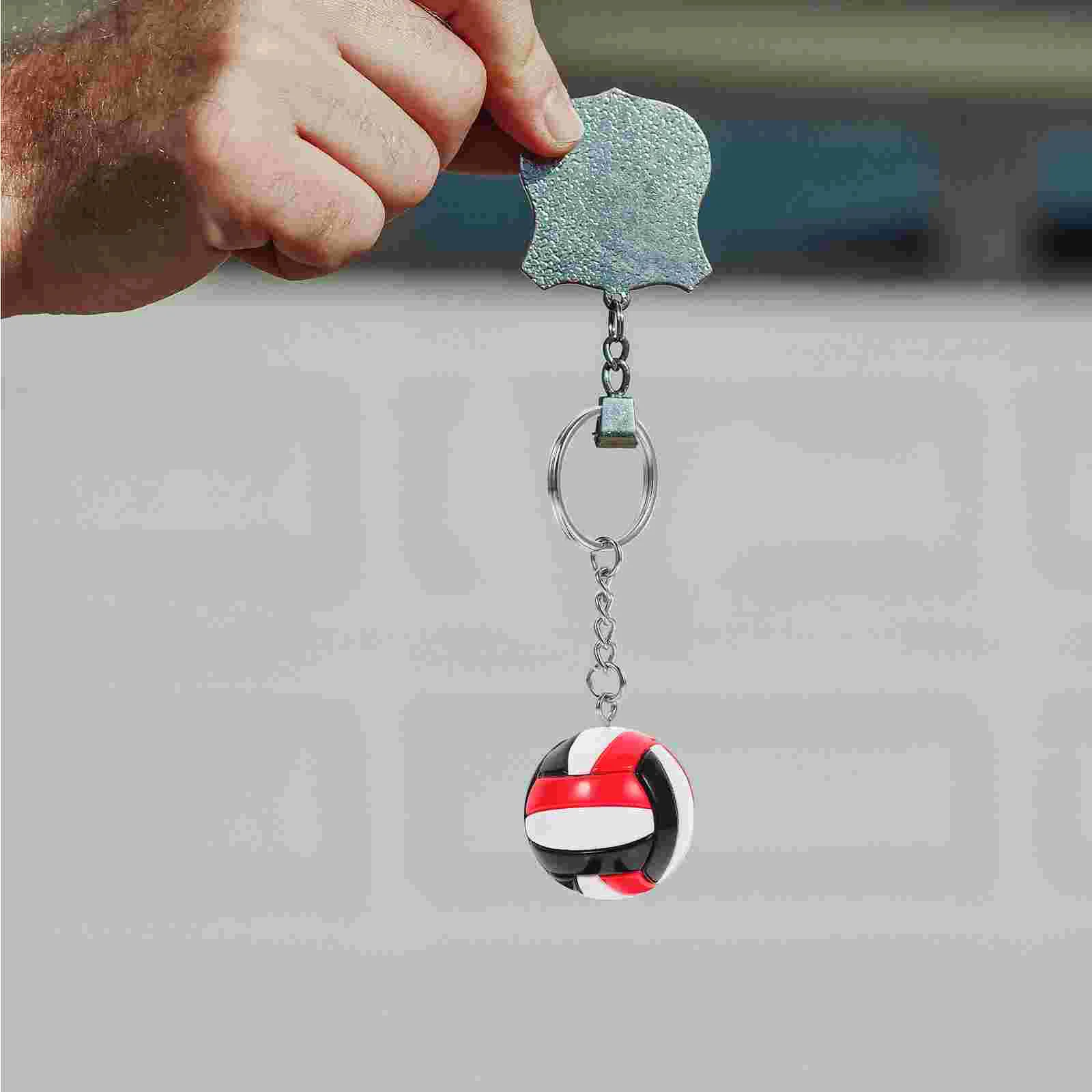 Key Chain Volleyball Keychain Charm Pendant Decorative Keyring Fob Keychains for Backpacks Bag