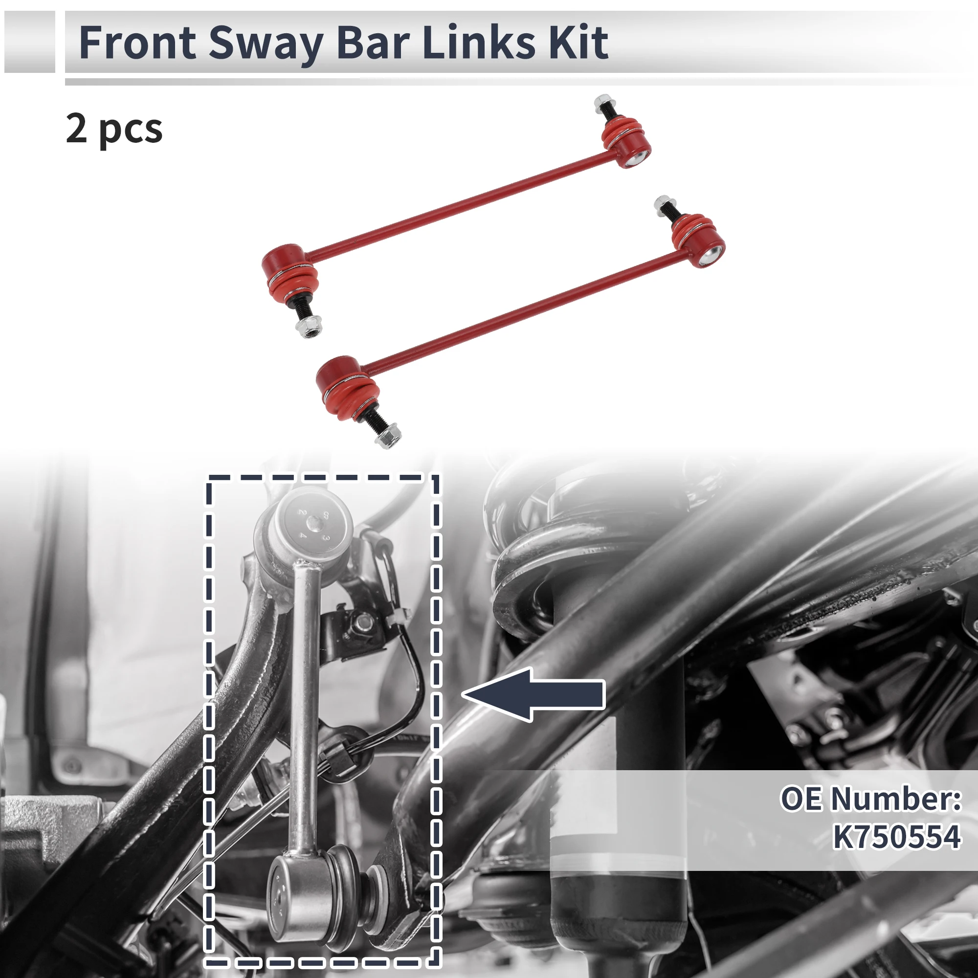 

Тяги переднего стабилизатора UXCELL для MAZDA 3 2010-2013, номер K750554, 2 шт.