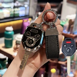Key Fob Cover Keyring Car Keychain for 2008-2023 Subaru Crosstrek Forester Impreza Legacy Outback Tribeca WRX STI XV Crosst
