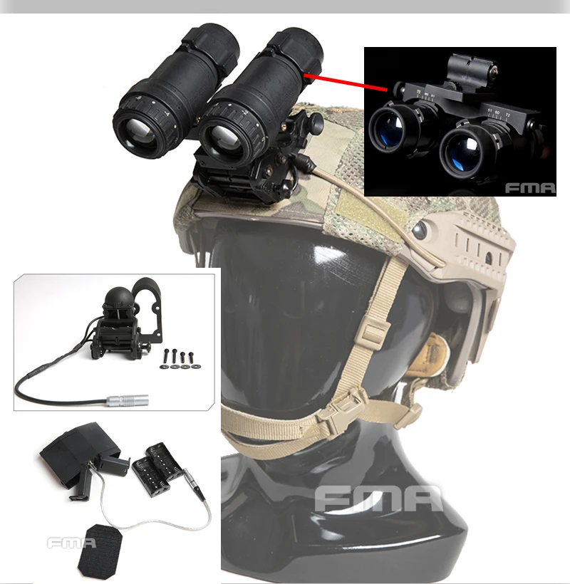 fma-タクティカルダミー-avs-9-nvg-モデル-anvis6-9-機能アビエイターの-nvg-マウントベース-anvis-9-avs-9-機能バッテリーケース