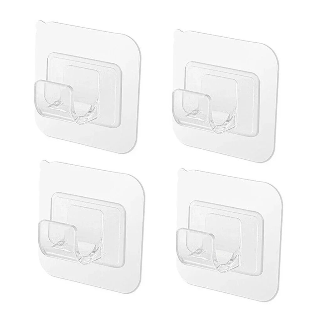 Hooks Holder 4PCS 6*6cm Bracket Curtain Drapery No Drill Pole Holder Seamless Set Supply High Quality Practical