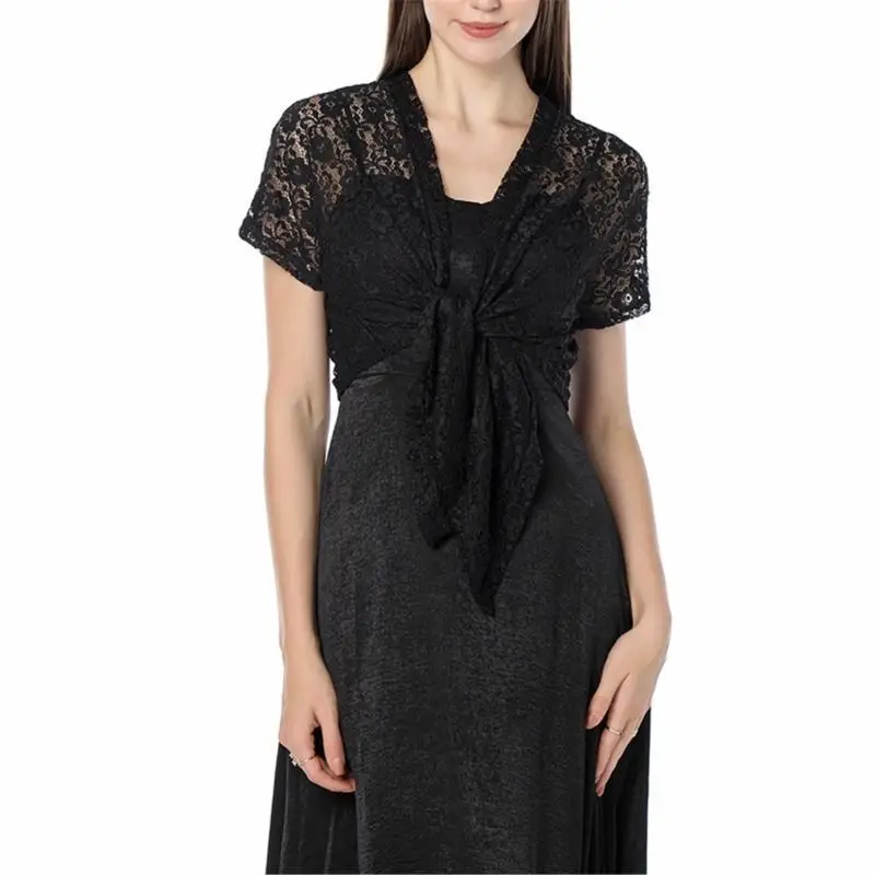 39BD Sonnenschutzschal, Blumenschal für Damen, atmungsaktiver Schal, eleganter Schal für Hochzeiten und Partys – Detail 10
