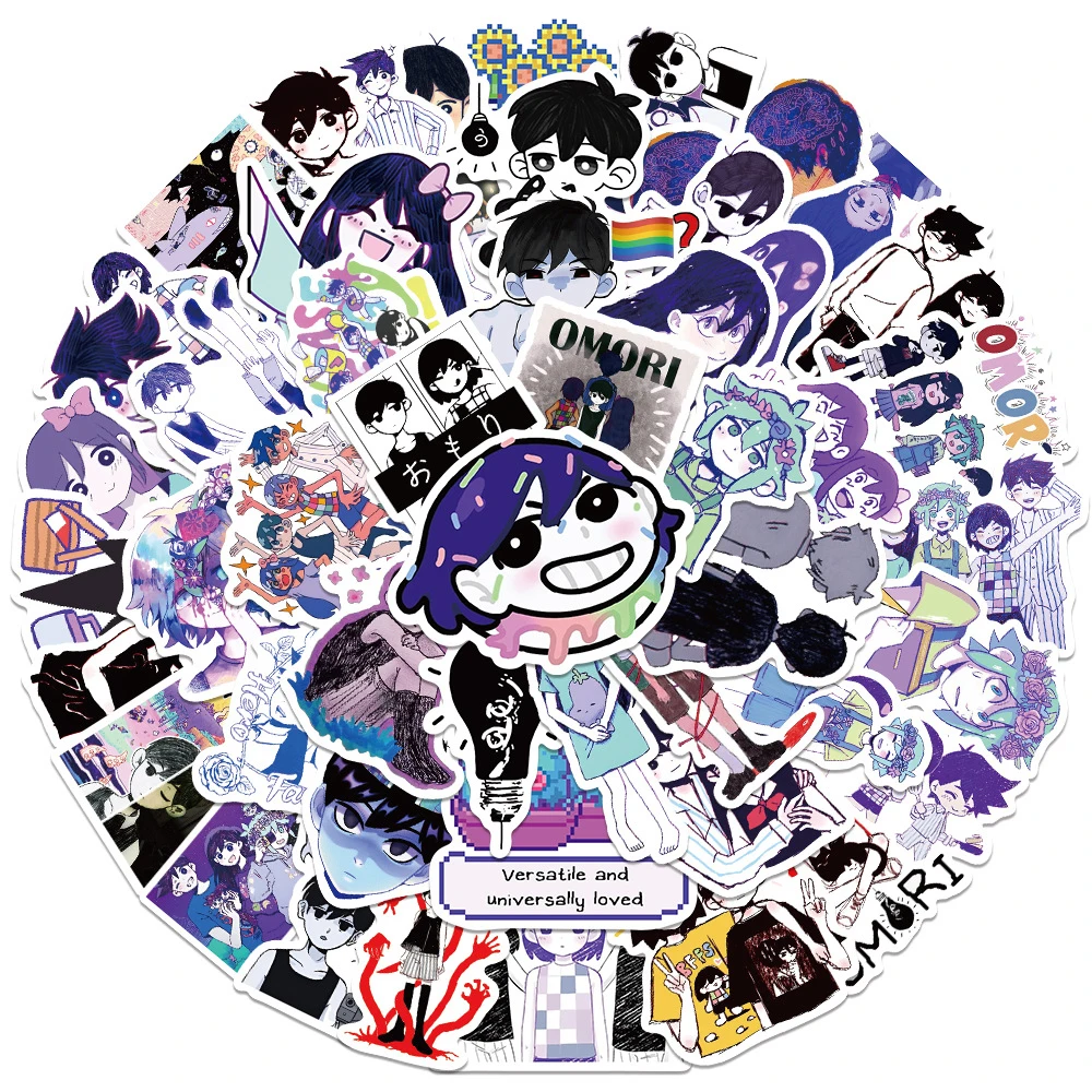 

10/30/50Pcs Cool Omori Game Stickers Funny Sunny Basil Cartoon Decals DIY Skateboard Motorcycle Laptop PVC Sticker Toy Wholesale