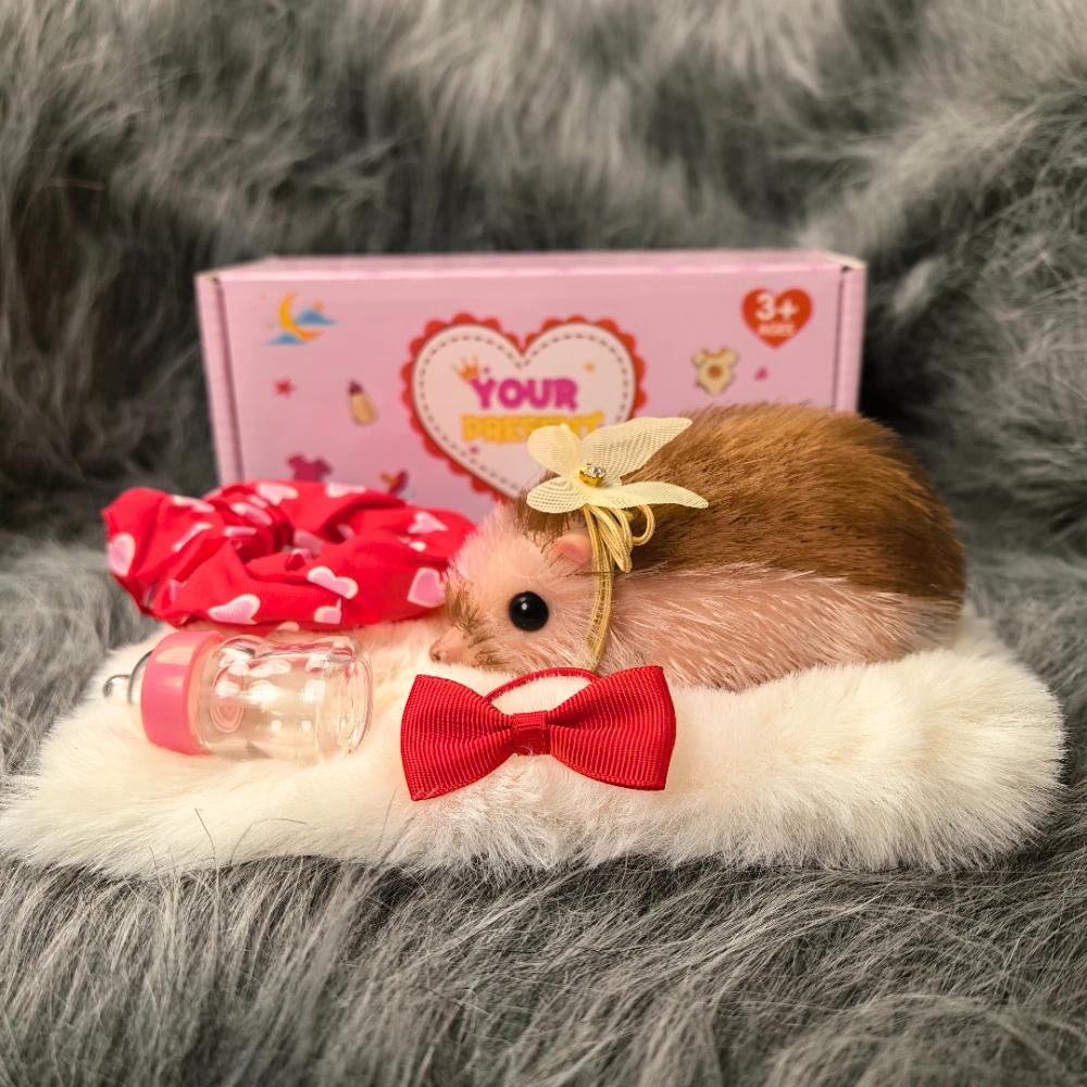 5インチのシリコン製、柔らかく可愛いミニリアルな動物、アクセサリー付き、生き生きとしたリボーンドール新生児豚人形、ストレス解消おもちゃ、ギフト