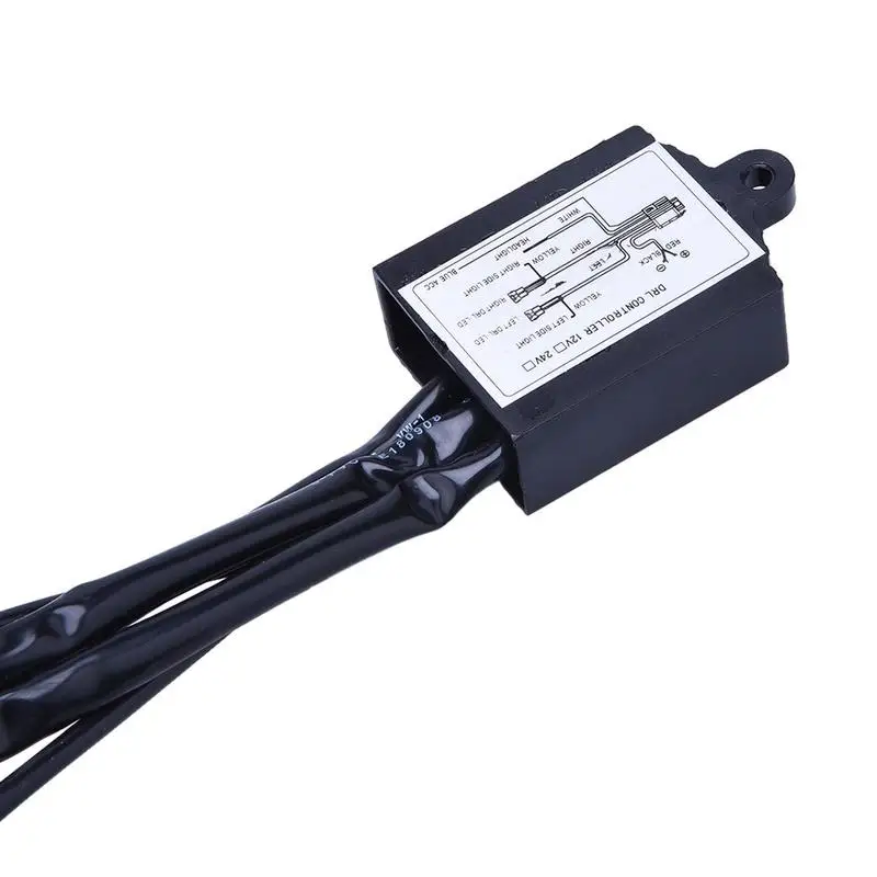 Car Led Daytime Light Auto DRL Controller Wire Flash Reduce Light Synchronous Steering