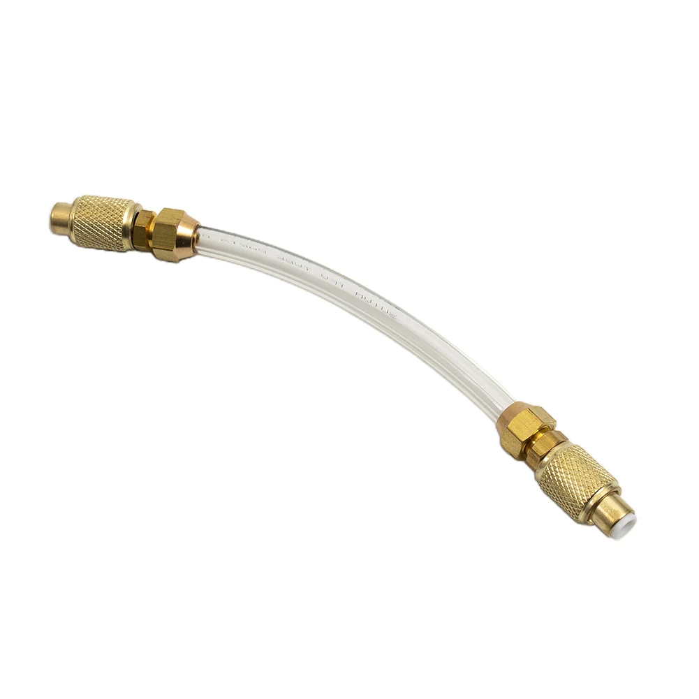 30ml Rotary Pump Injector for R134a AC Oil and Leak Detection Dye with Quick Connect Low Side Adapter for HVAC Use