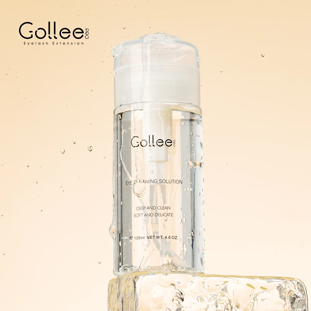 Gollee-pegamento para extensión de pestañas, champú de espuma de 5s, solución de limpieza de pestañas, polvo, aceite, suministros de extensión