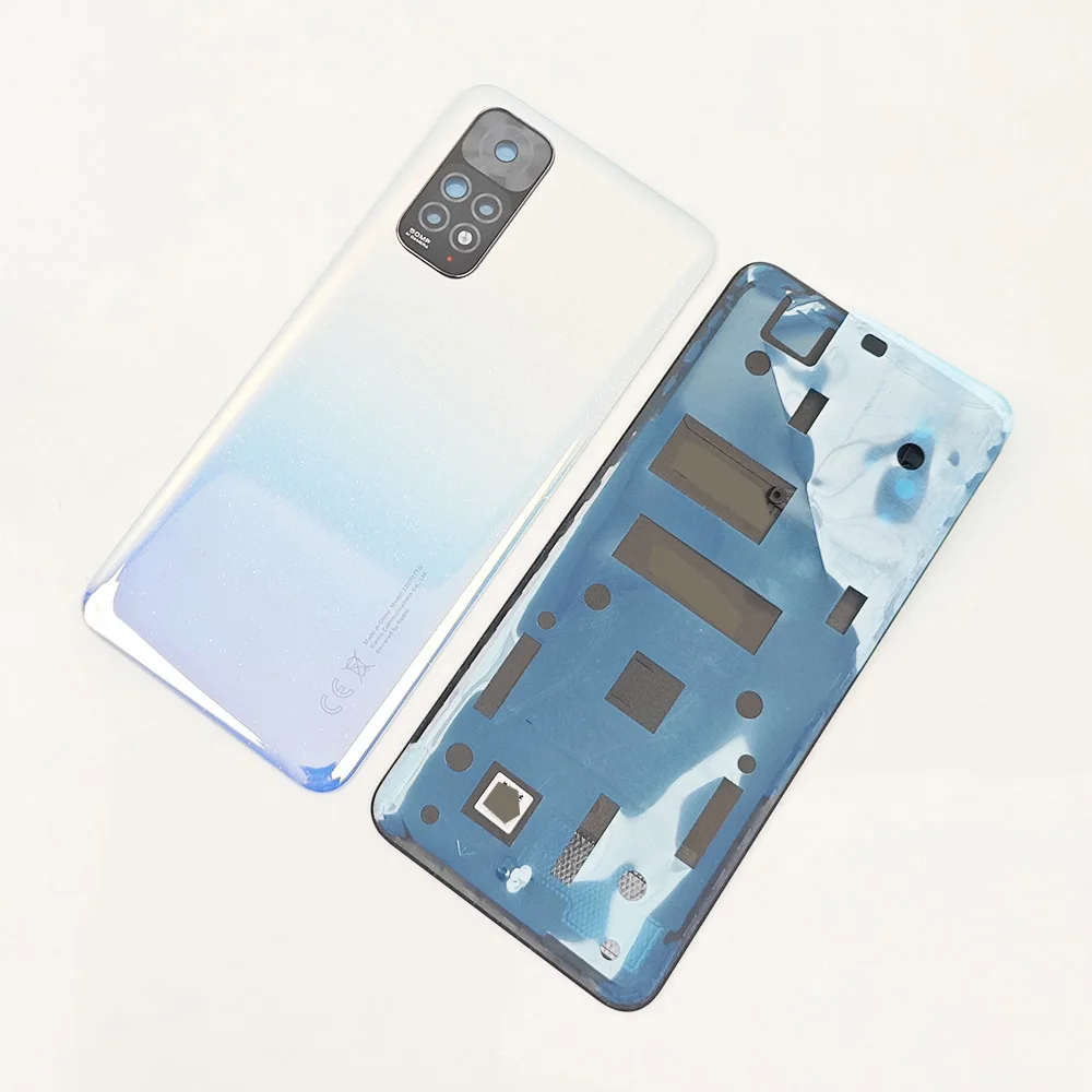 Tylna obudowa Note11 A + dla Xiaomi Redmi Note 11 plastikowa tylna bateria zamienna tylna obudowa obudowy + obiektyw aparatu