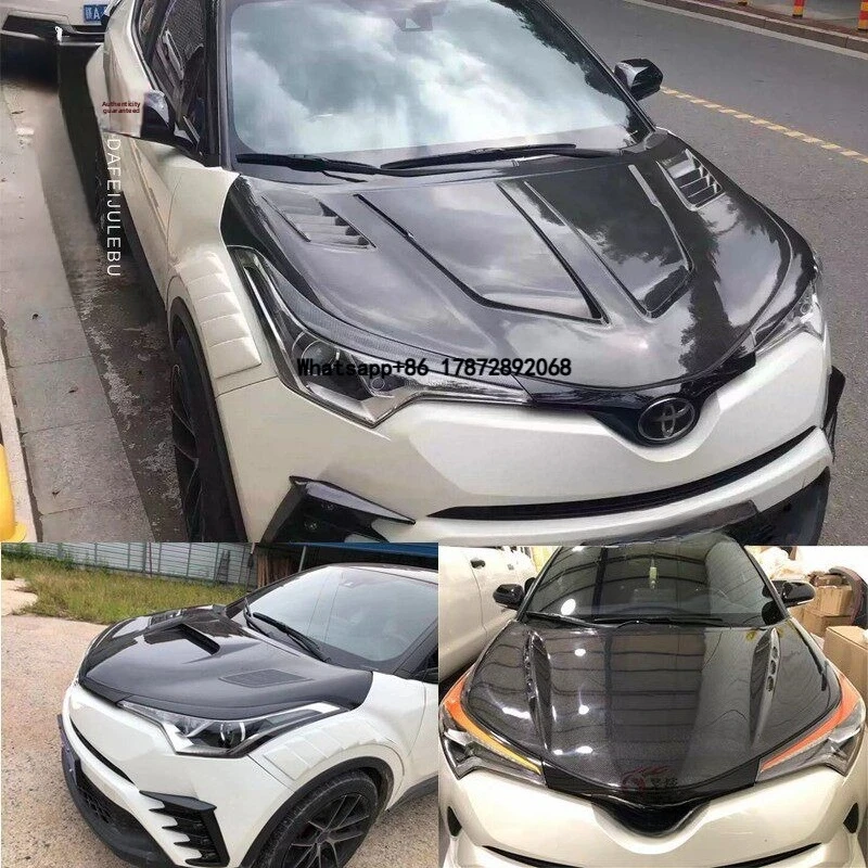 Suitable for 2018-2024 CHR Modification Hood  Hood Carbon Fiber Original Factory Upgrade Non-destructive Replacement Hood