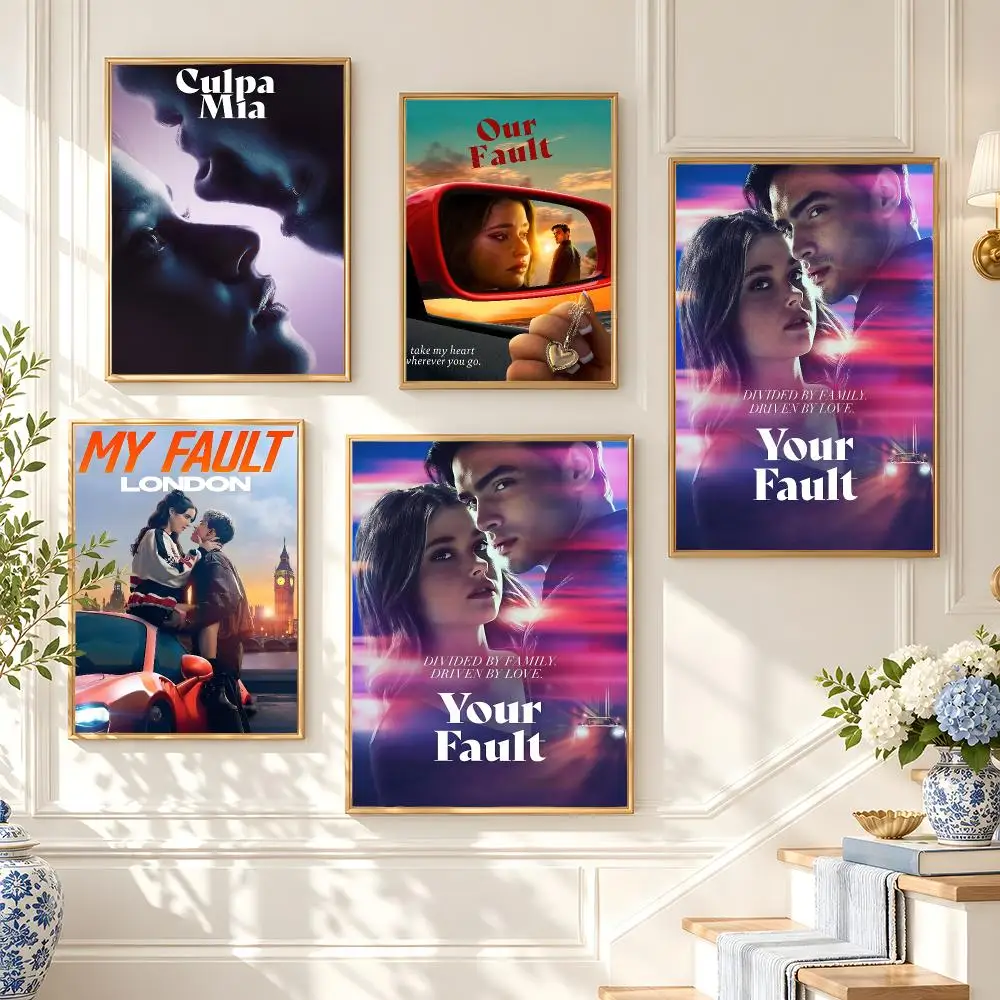 movie My Fault Poster Poster HD Frameless Preppy Style Wall Art Home Decor For Living Room Bedroom Gift