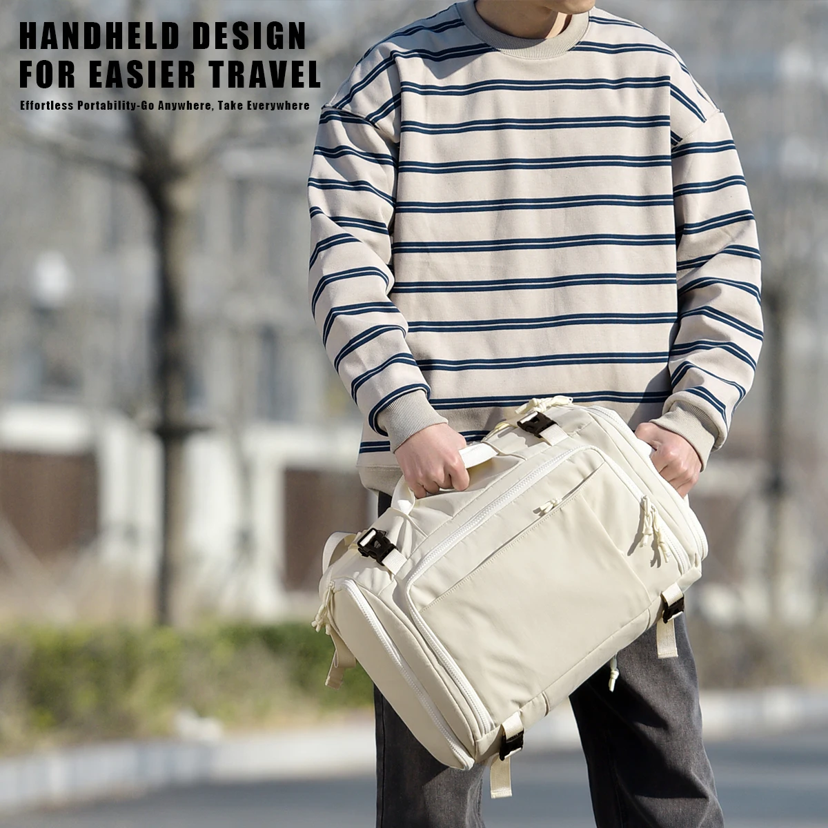 Travel Backpack Large Capacity Travel Compartment Backpack Women's Lightweight Business Trip Men's Multi-Functional Computer Bag Portable