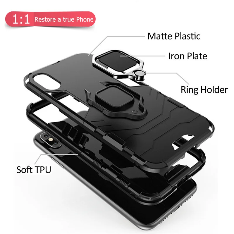 Dla Xiaomi Mi Note 10 Lite Etui Armor Magnetic Suction Stand Full Edge Cover Mi Note 10 Lite Etui Dla Xiaomi Mi Note 10 Lite Etui