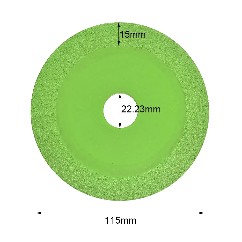 Disco da taglio in vetro da 115/125mm disco da taglio in marmo diamantato per piastrelle in ceramica lama per molatura in giada utensili elettrici per uso domestico pezzi di ricambio di ricambio