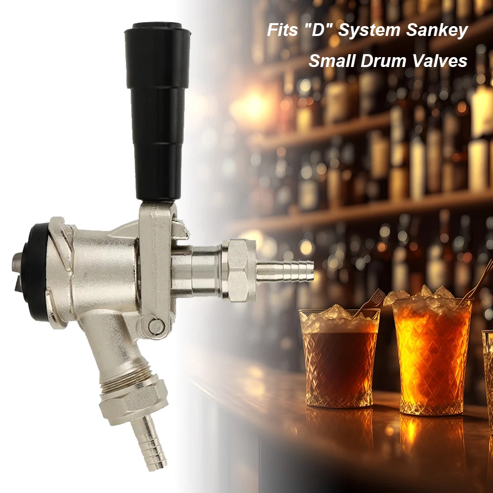 

Stainless Steel Probe Brass Body Beer Tap Dispenser Leak-proof Beer Barrel Coupler for Sankey D System for American Sankey Keg