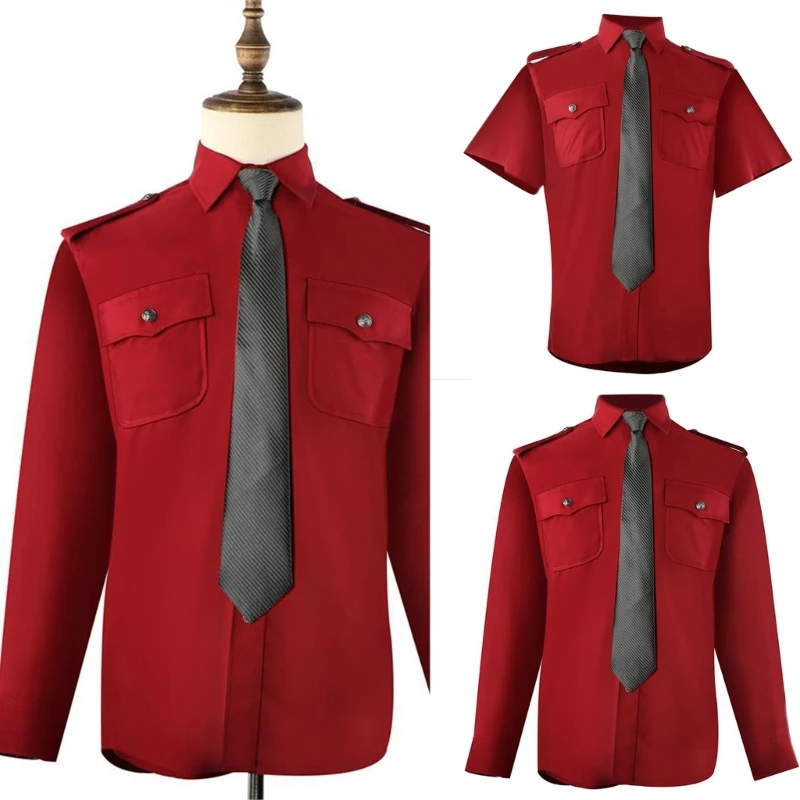 

Женская и мужская рабочая одежда, рубашка с короткими/длинными рукавами, форменная блузка с воротником на пуговицах, топ с для