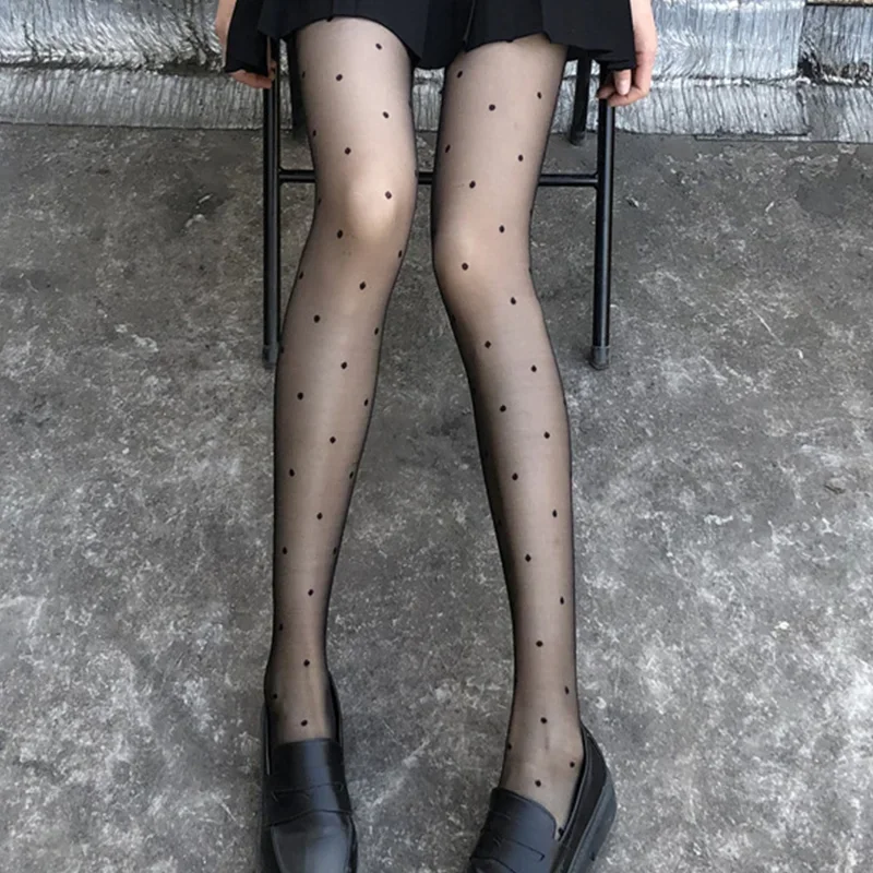 1pcs Polka Dot Pantyhose Women's Socks