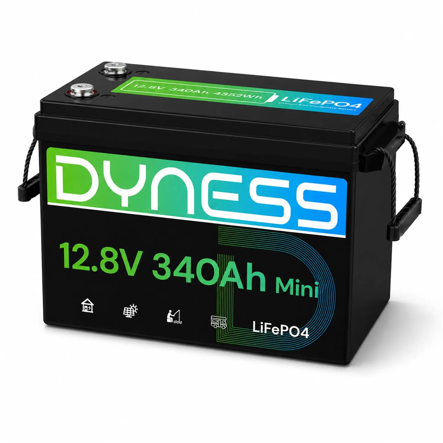 12V 340Ah Lithium Mini Battery 4P4S 200A BMS Energy Storage RV Solar Marine Off-Grid, Customized